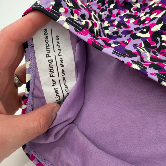 Mynah Womens High Rise Bikini Bottom Purple Cheetah Print XX-Large NWT - Picture 4 of 9